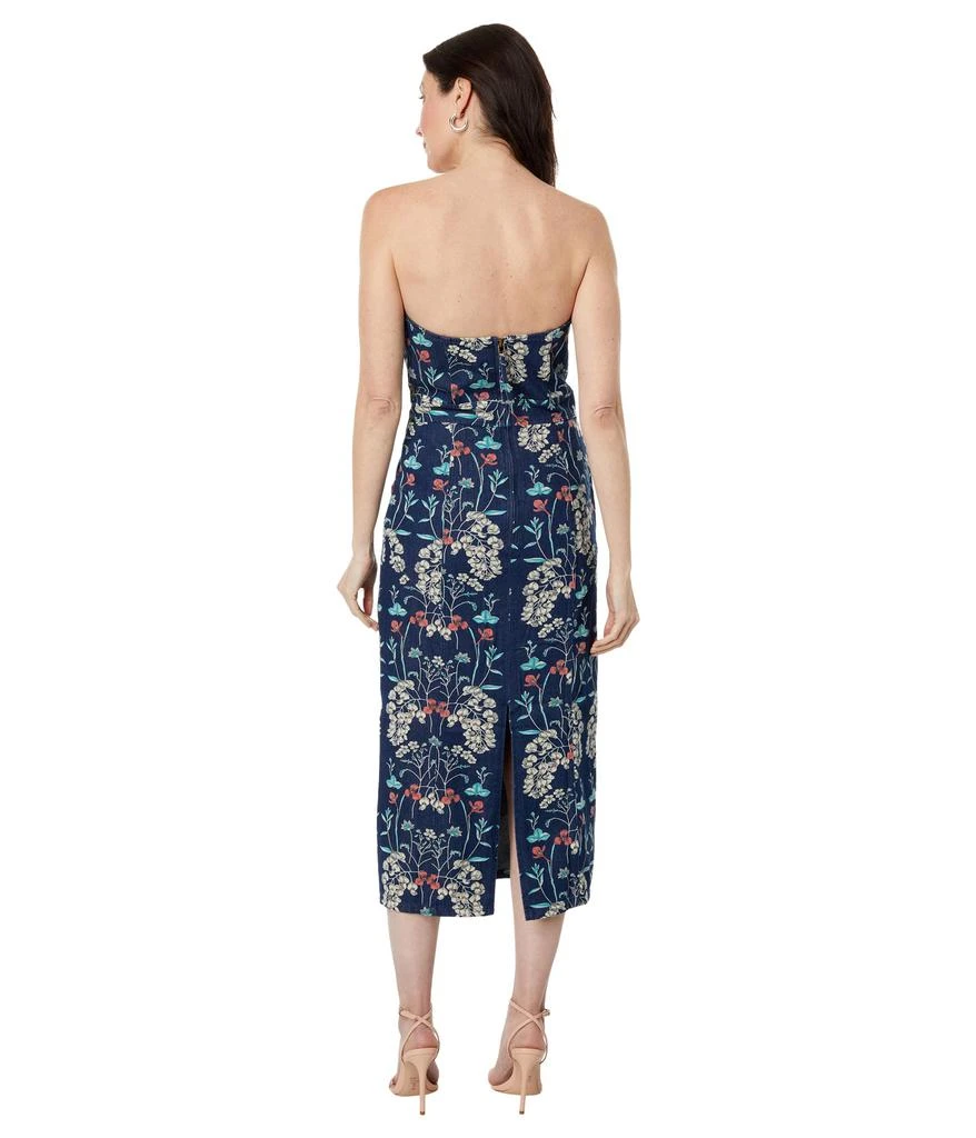knee length dresses for ladies Women's Phenomenal Fashion Drop Waist Floral Midi Dress in Apricot