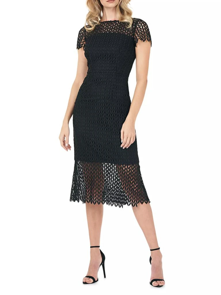 Kay Unger Tatum Lace Sheath Dress 3