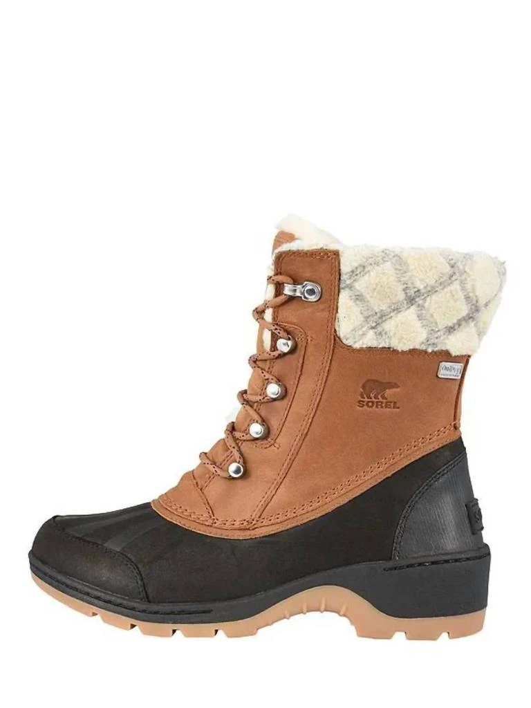 SOREL Women's Whistler Mid Winter Boot In Camel Brown,black 1