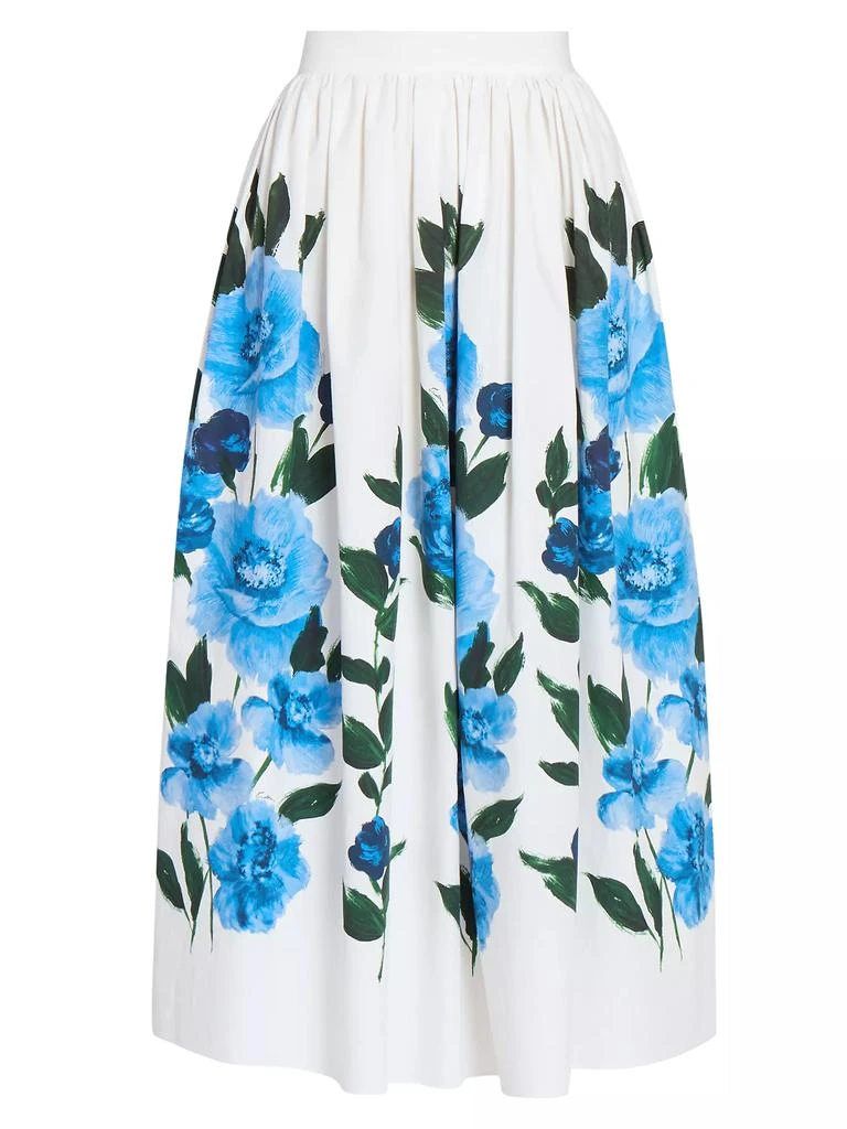 Erdem Floral Poplin Midi Skirt 1