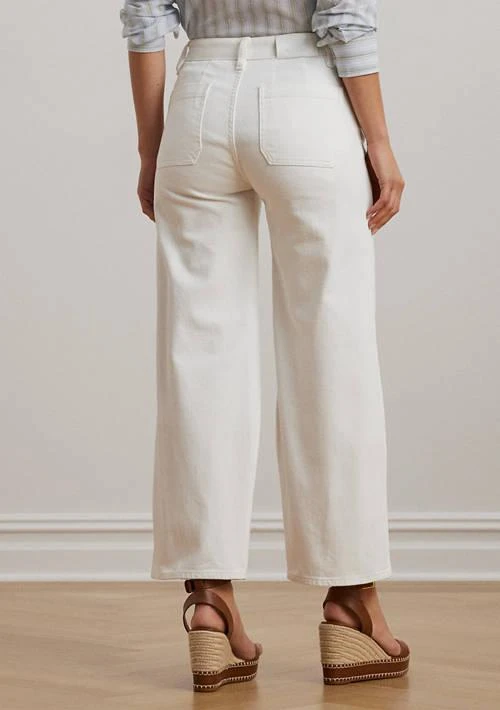 Ralph Lauren Ralph Lauren High Rise Wide Leg Cropped Jeans 2
