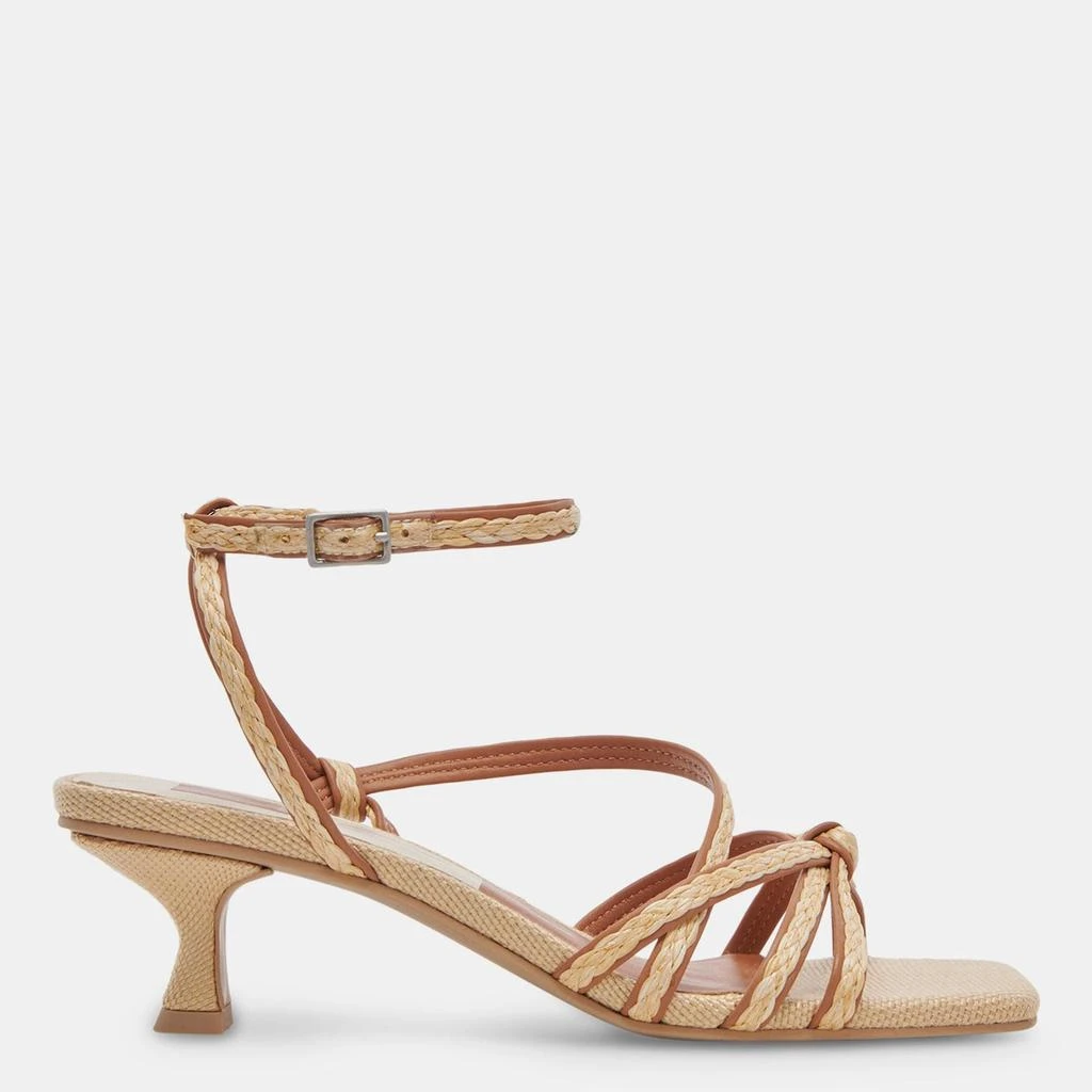 Dolce Vita Bev Braid Heels Brown Natural Jute 1