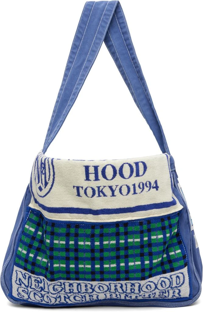 NEIGHBORHOOD Blue Newspaper Mod Bag 1