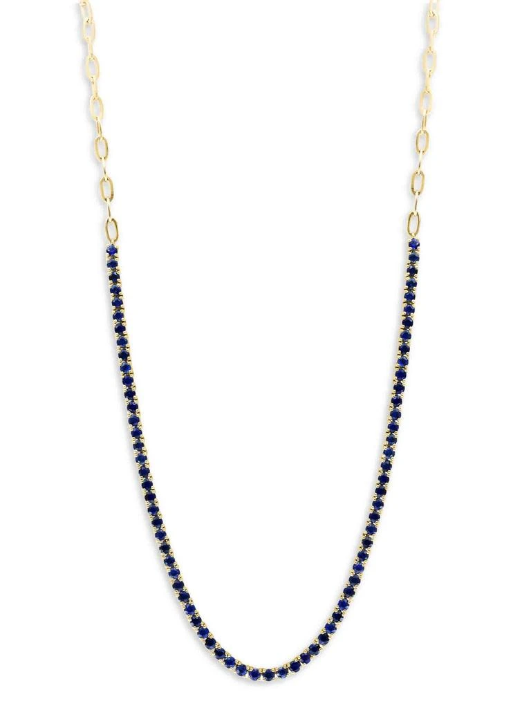 Effy 14K Yellow Gold Sapphire Necklace