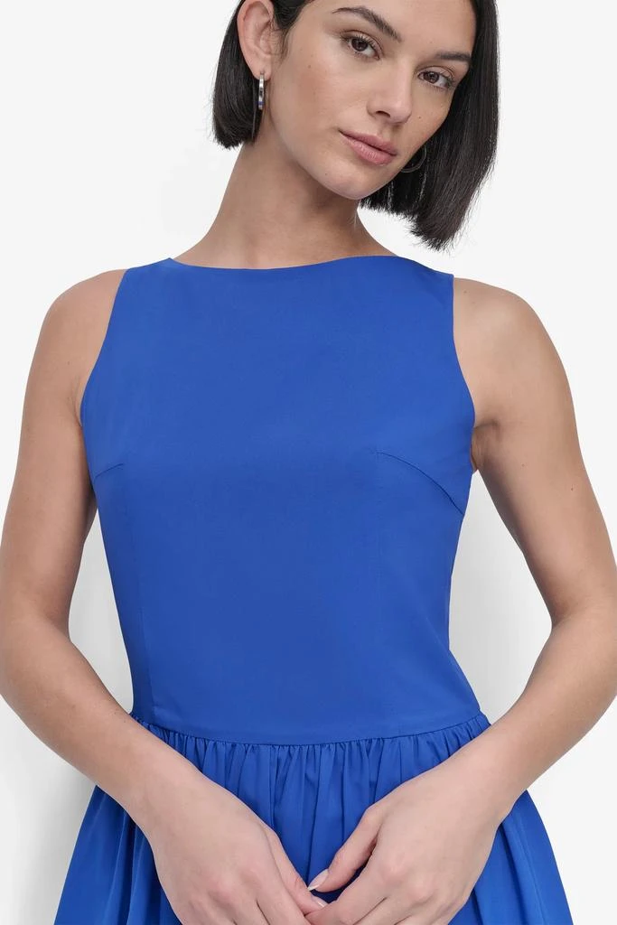 DKNY SLEEVELESS BOAT NECK DROP WAIST DRESS 5