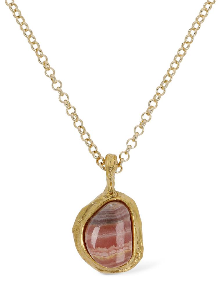 ALIGHIERI Droplet Of Skies Rhodochrosite Necklace