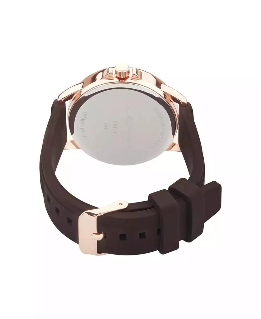 Ed Hardy Women's Quartz Matte Brown Silicone Strap Analog Watch 3