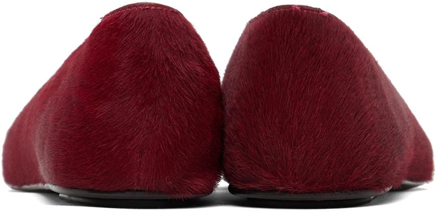 The Row Burgundy Eva Two Ballerina Flats 2