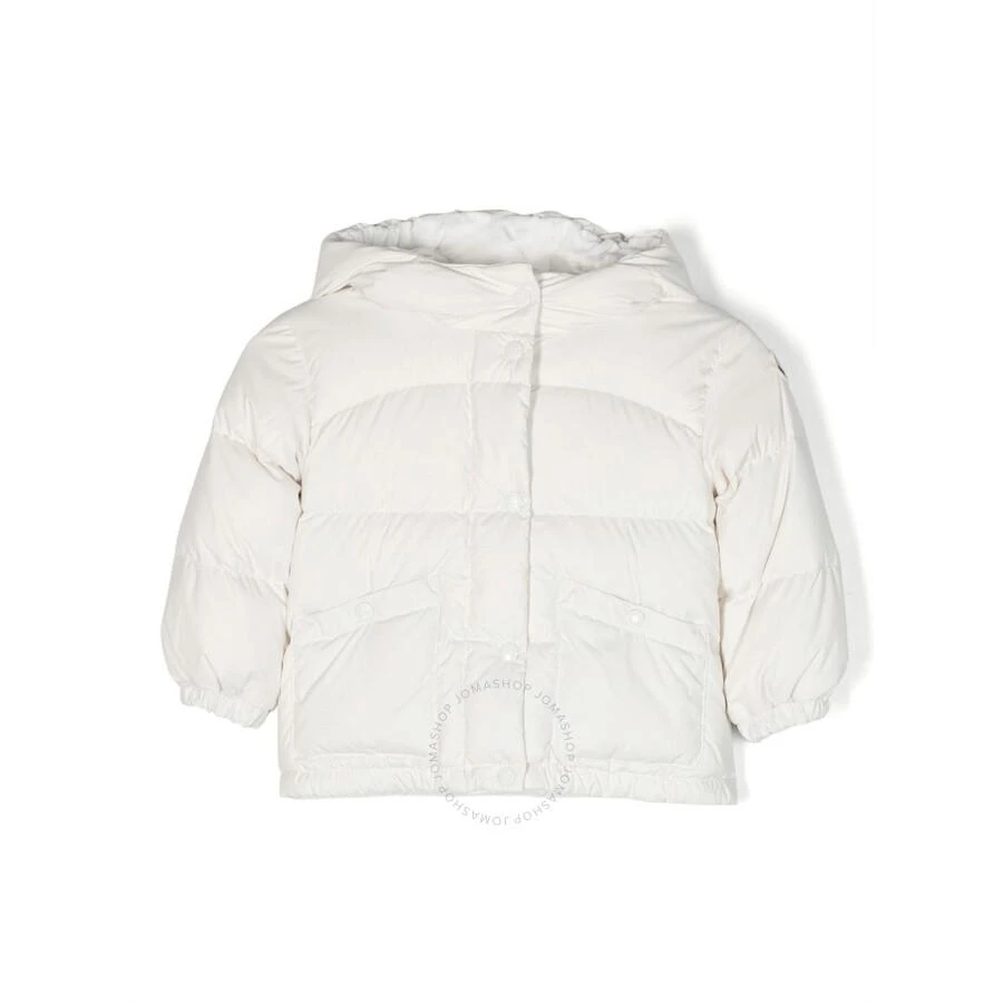 Moncler Girls Ebre Logo-Embroidered Padded Jacket 1