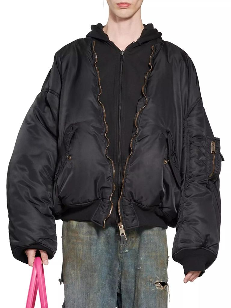 Balenciaga Balenciaga Paris All in Bomber Jacket - Free Shipping