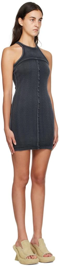 Eckhaus Latta Gray Lapped Minidress 2