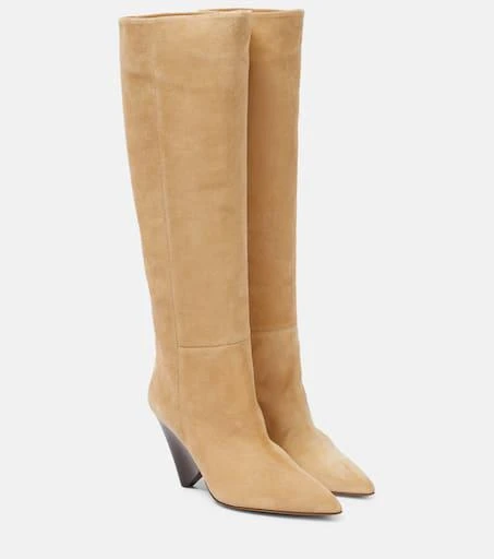 Isabel Marant Lakita suede knee-high boots 1