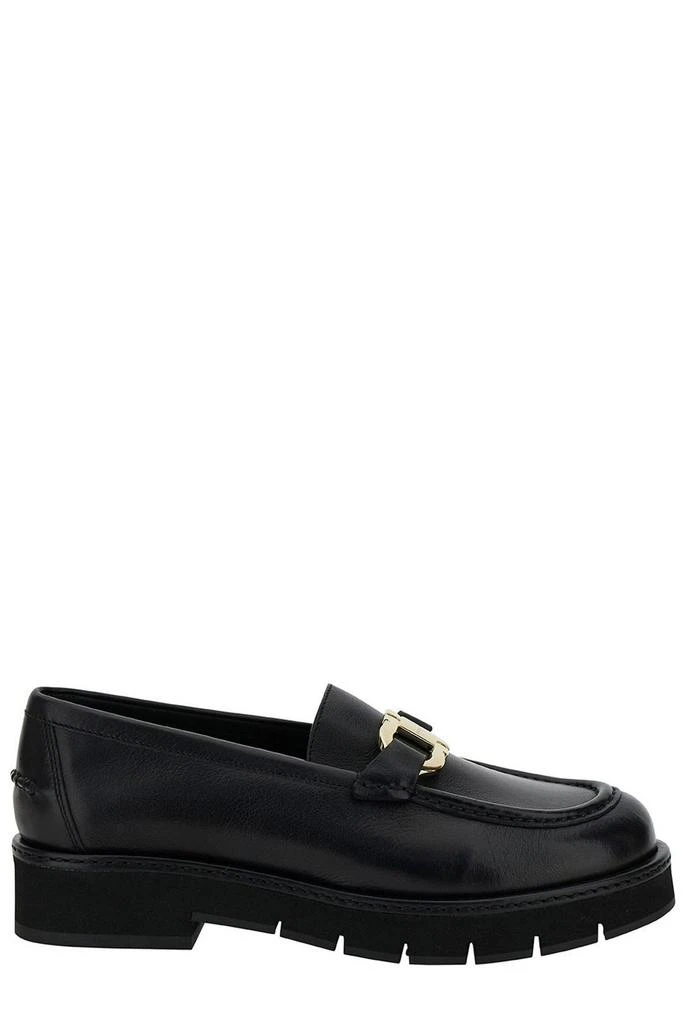 Salvatore Ferragamo Ferragamo Gancini-Plaque Slip-On Loafers 1