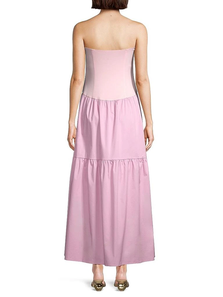 Emilia George Maternity The Evelyn Strapless Tiered Midi-Dress 5