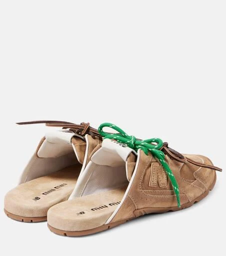 Miu Miu x New Balance 530L suede mules 2