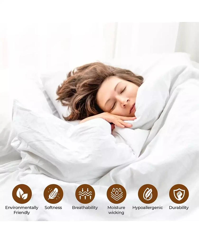 Superior Cotton Linen Blend Solid 3-Piece Duvet Cover Set, King/ California King 6