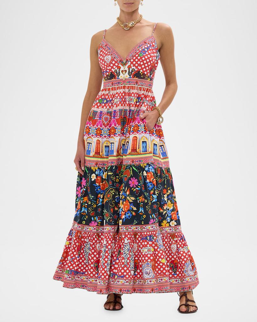 Camilla Folk Fabulous Tiered Bodice Maxi Dress