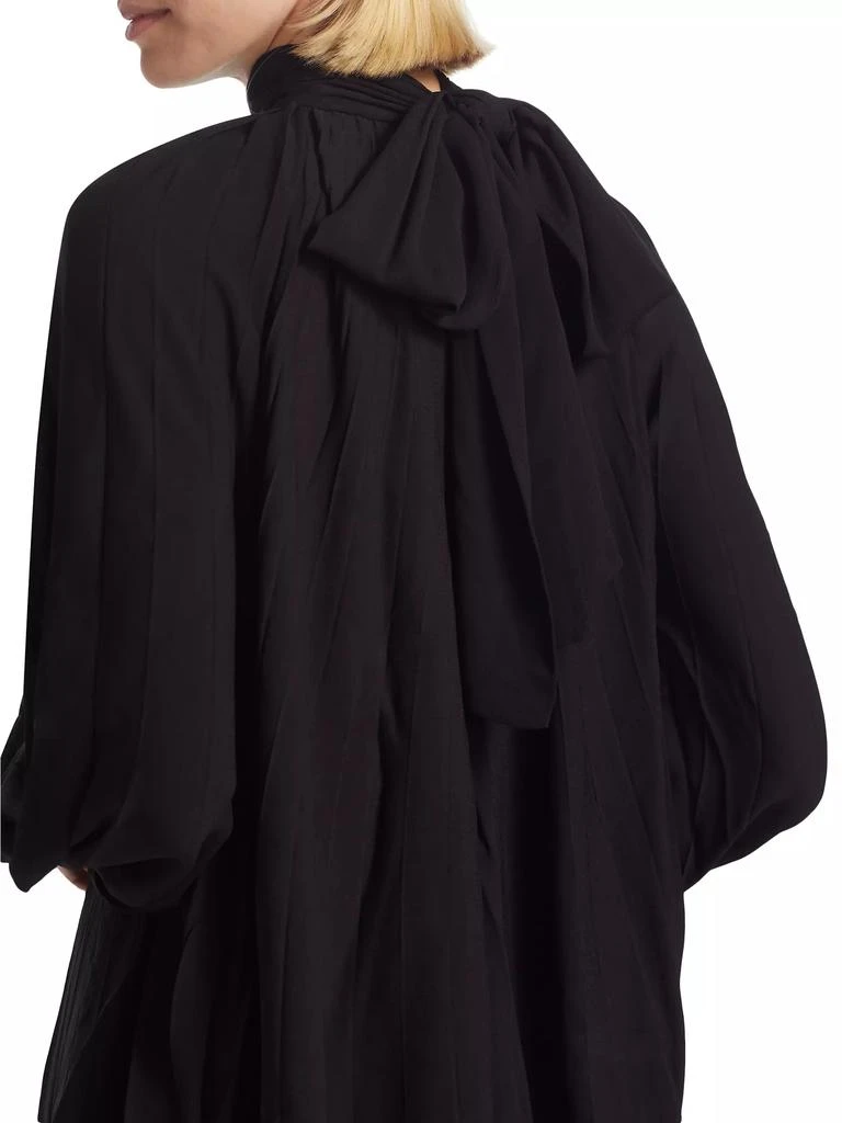 Chiara Boni Lingy Pleated Mock Turtleneck Top 6