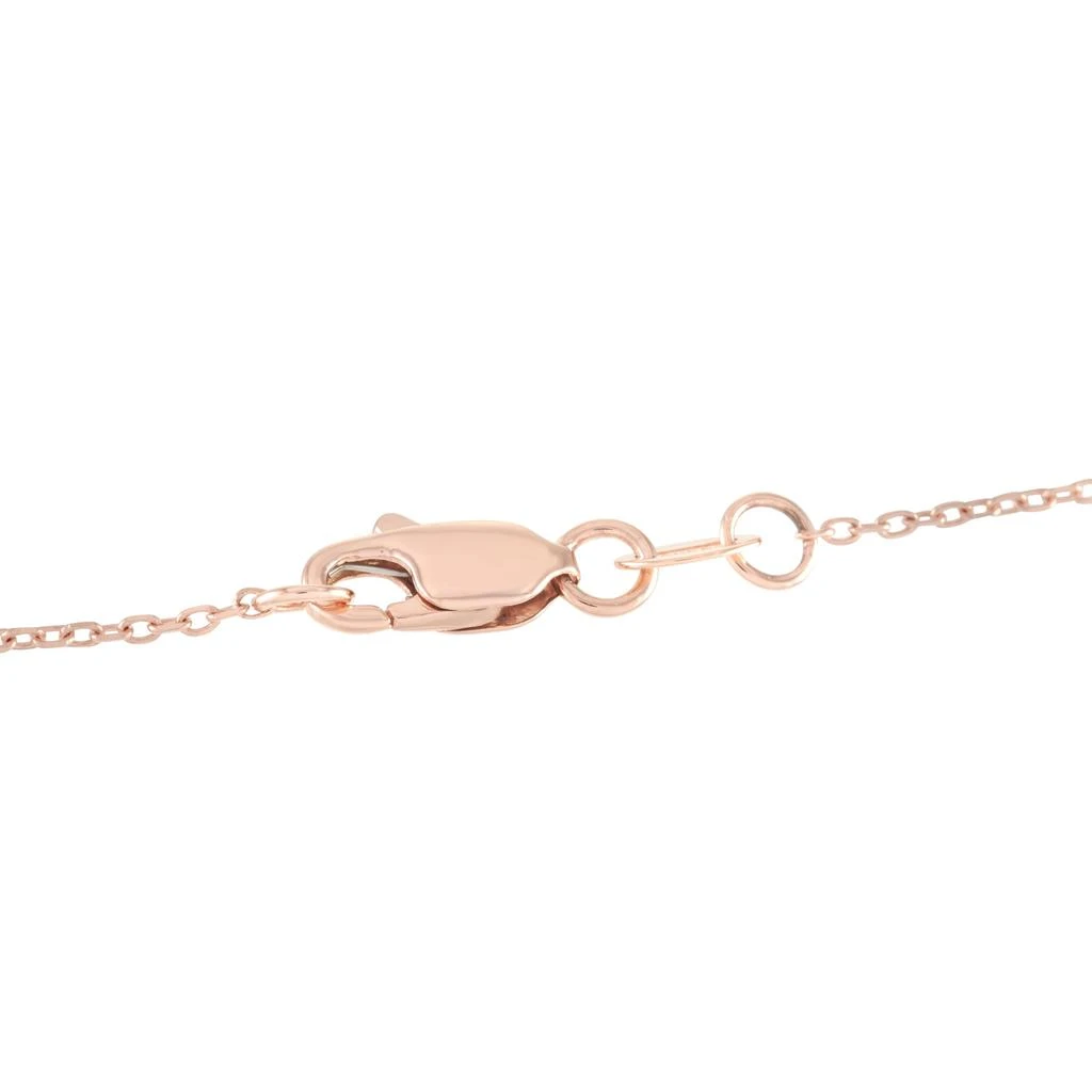 Non Branded 14K Rose Gold 0.10 ct Diamond Pendant Necklace 3