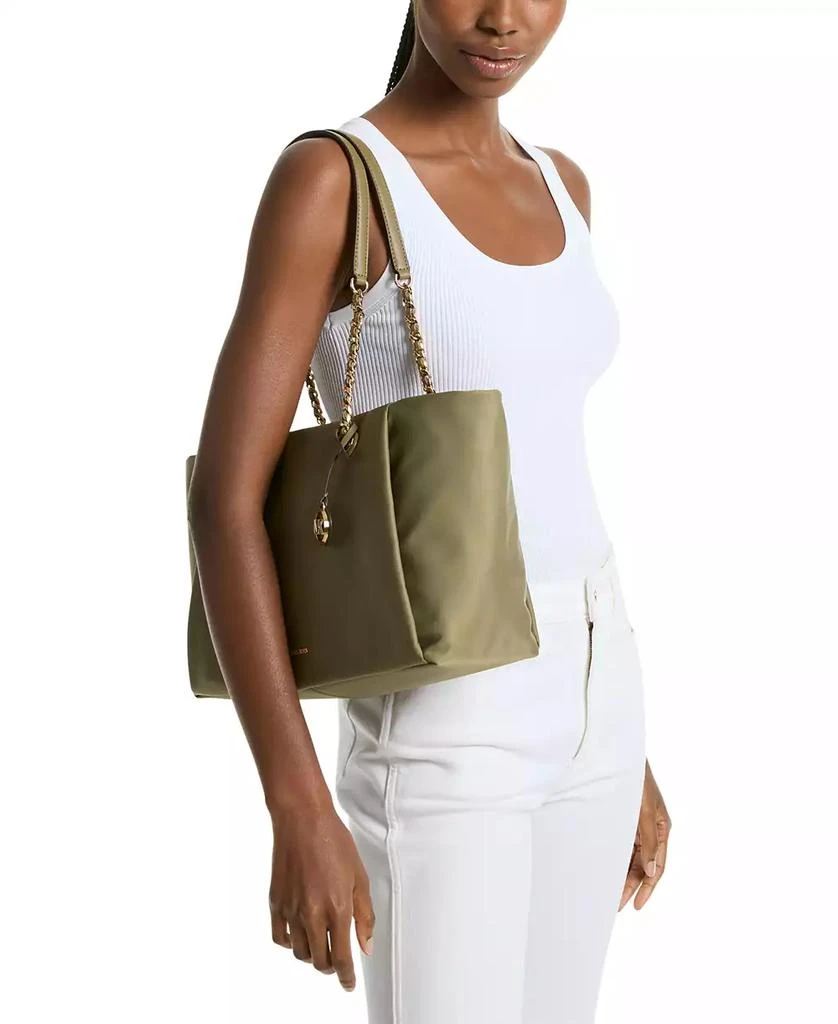 Michael Kors Georgia Zip Top Nylon Tote Bag 2