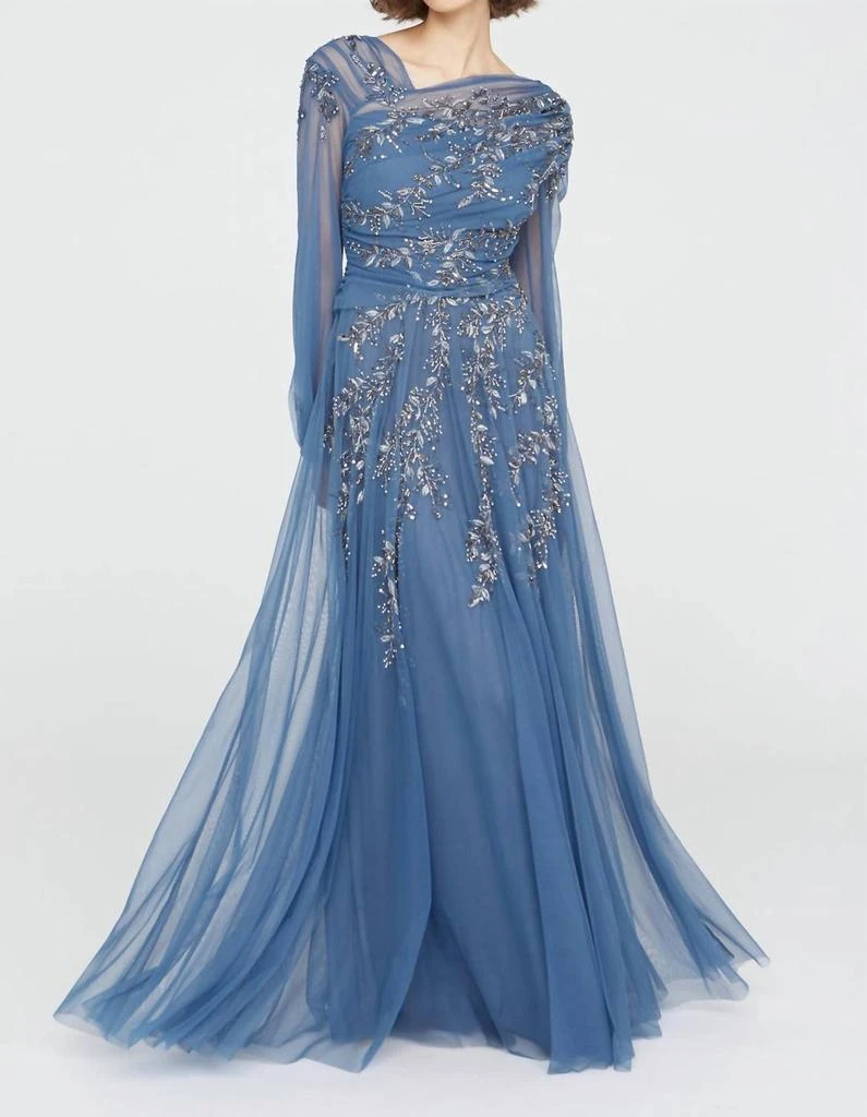 Theia Theia - Wilma Bishop Sleeve Gown 2