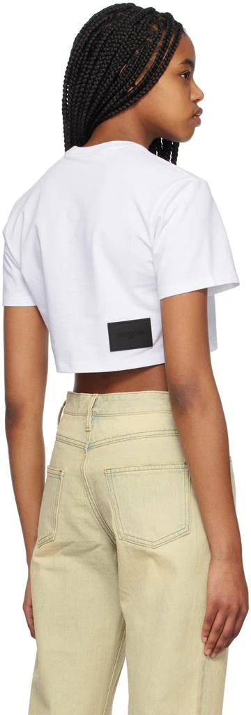 We11done White Cropped T-Shirt 3