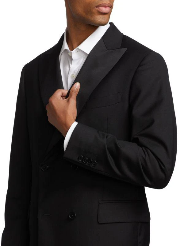 Saks Fifth Avenue Slim Fit Double Breasted Dinner Jacket 4