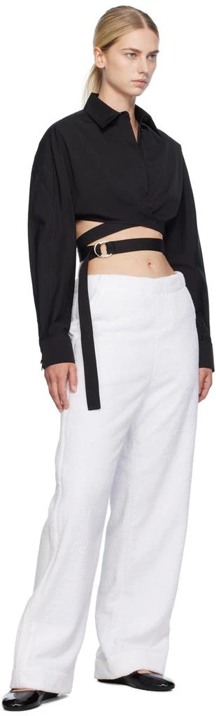 Alaïa Black Cross Over Shirt 4