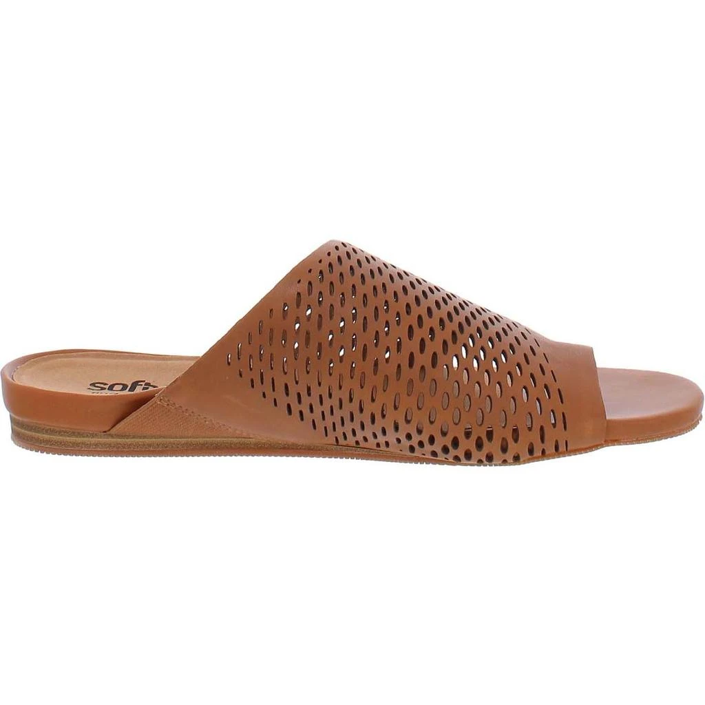 SoftWalk Corsica Womens Leather Flat Slide Sandals 4