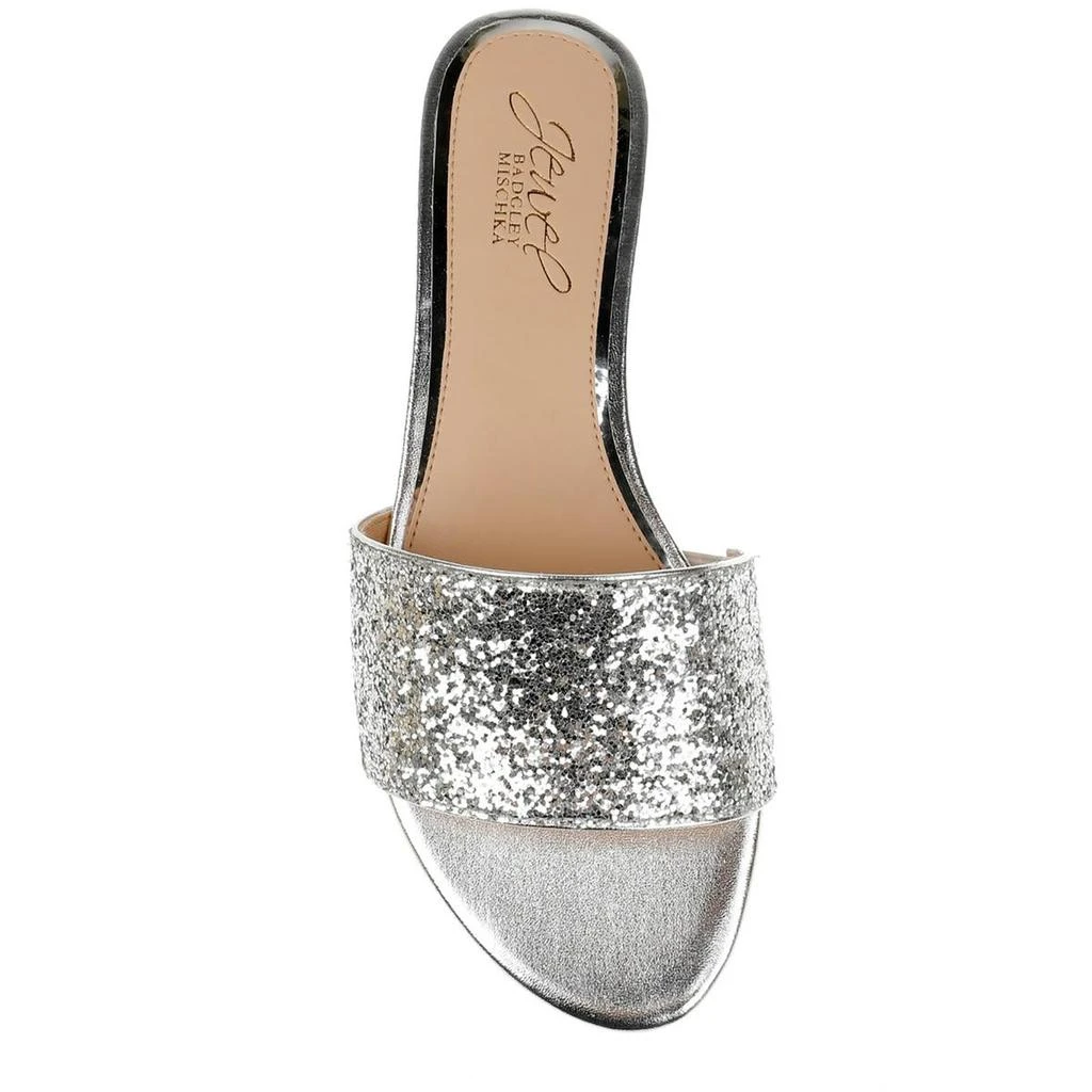 Badgley Mischka Dillian Womens Flat Slip On Dressy Slide Sandals 3