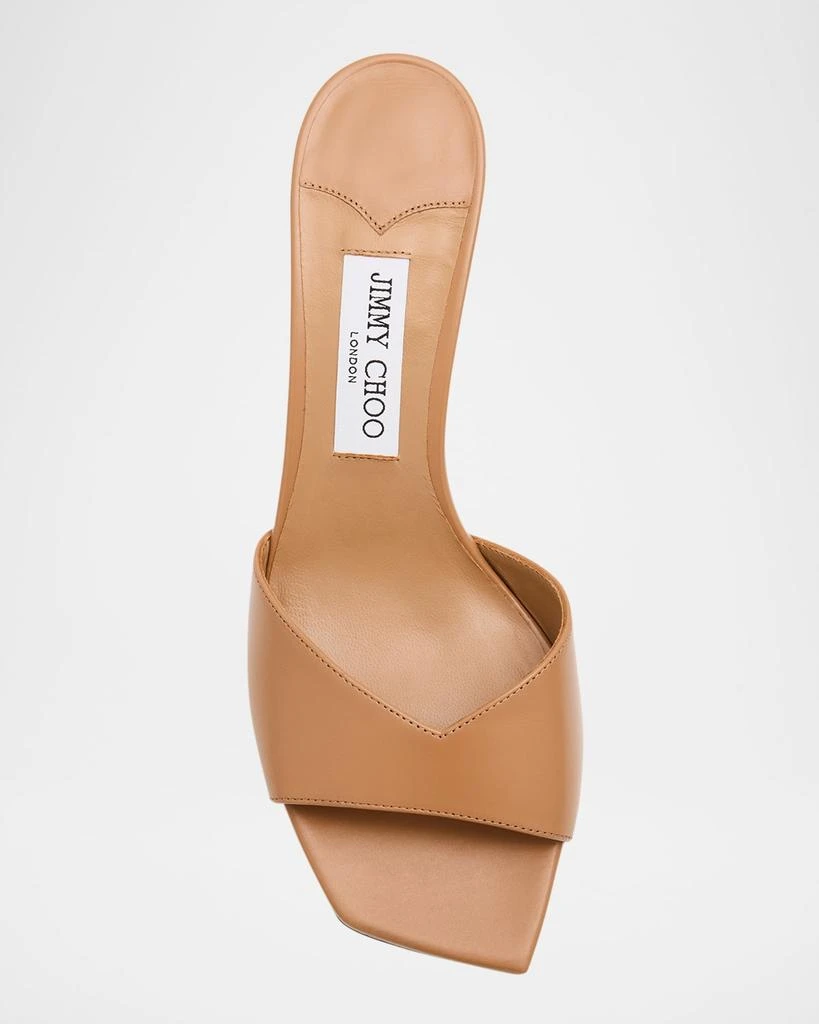 Jimmy Choo Skye Leather Slide Sandals 6