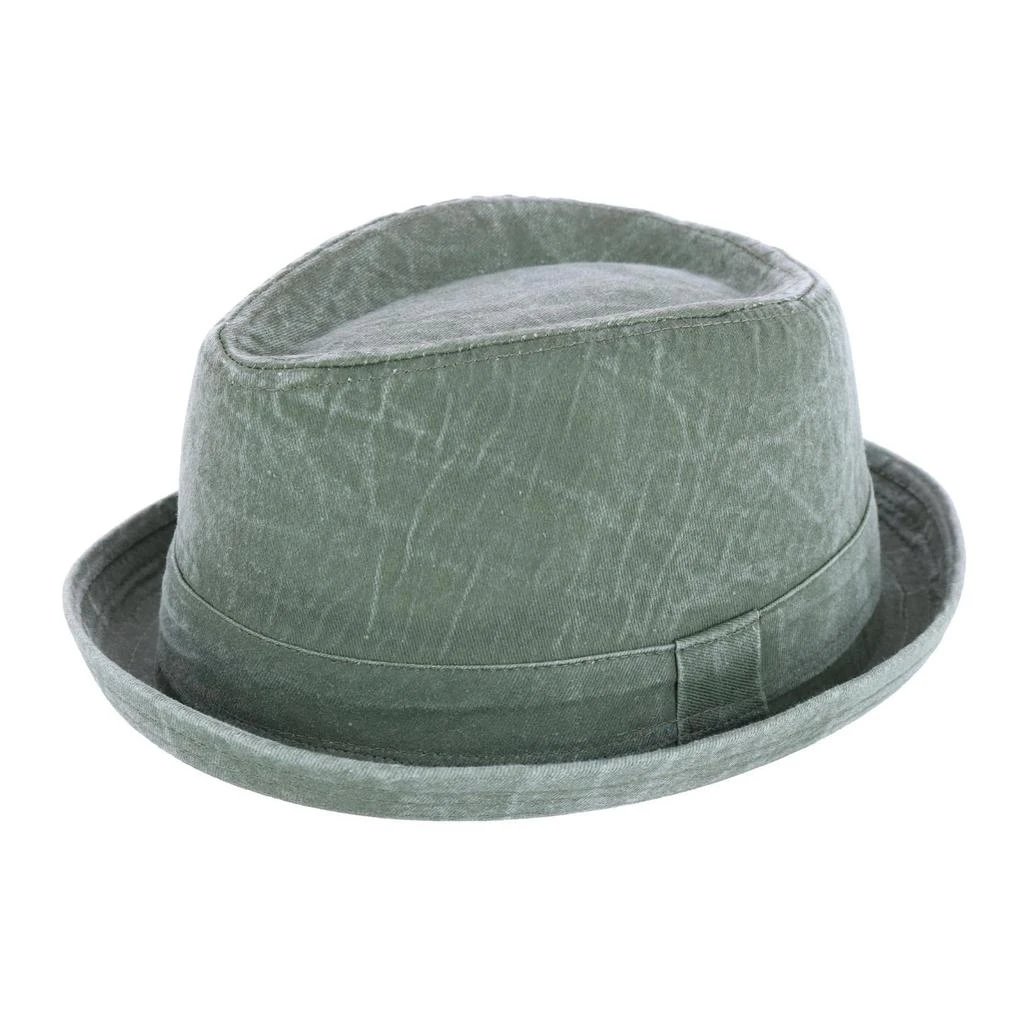 Epoch Hats Company Men's Washed Denim Cotton Fedora Hat 5