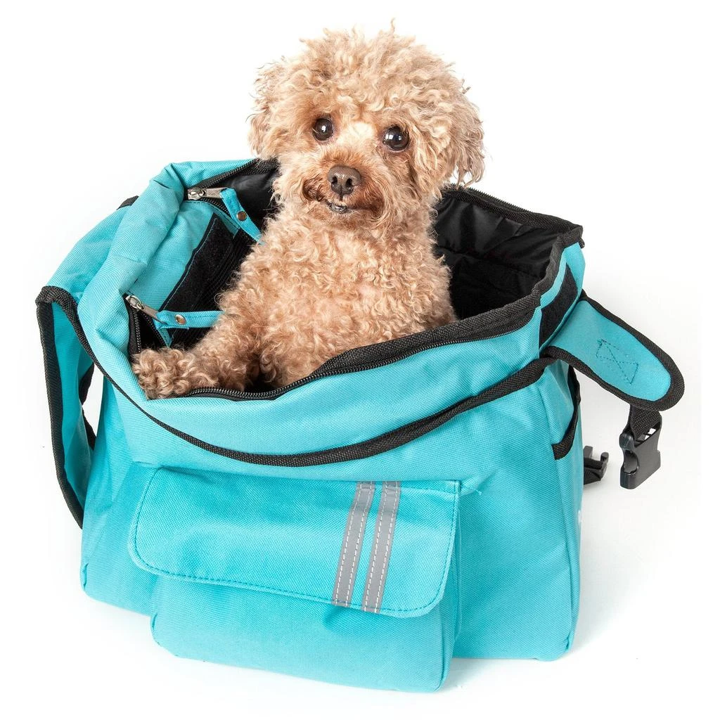 Pet Life Over-The-Shoulder Back-Supportive Fashion Sporty Pet Dog Carrier w/ Pouch 7