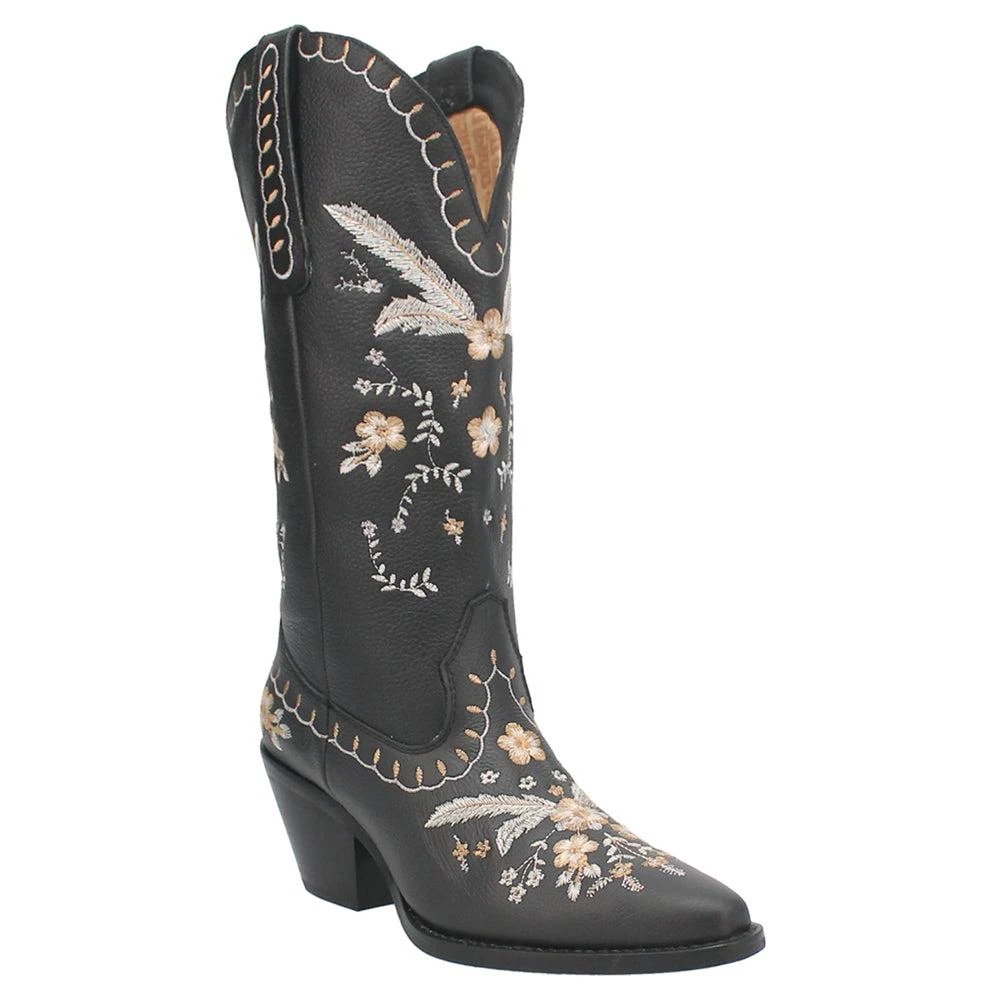 Dingo Full Bloom Floral Round Toe Cowboy Boots 2