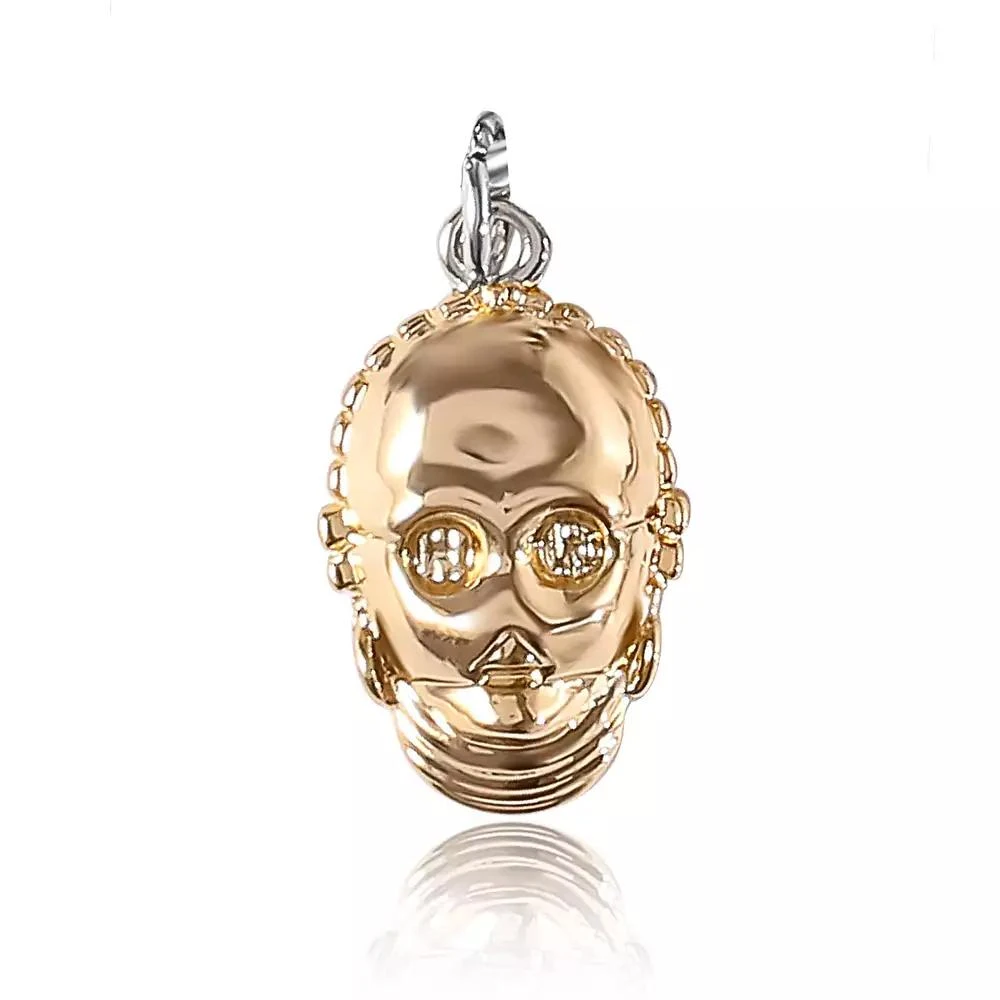 Star Wars Two-Tone Charm Bracelet - Stormtrooper, R2-D2, C-3PO Collectible Jewelry 5