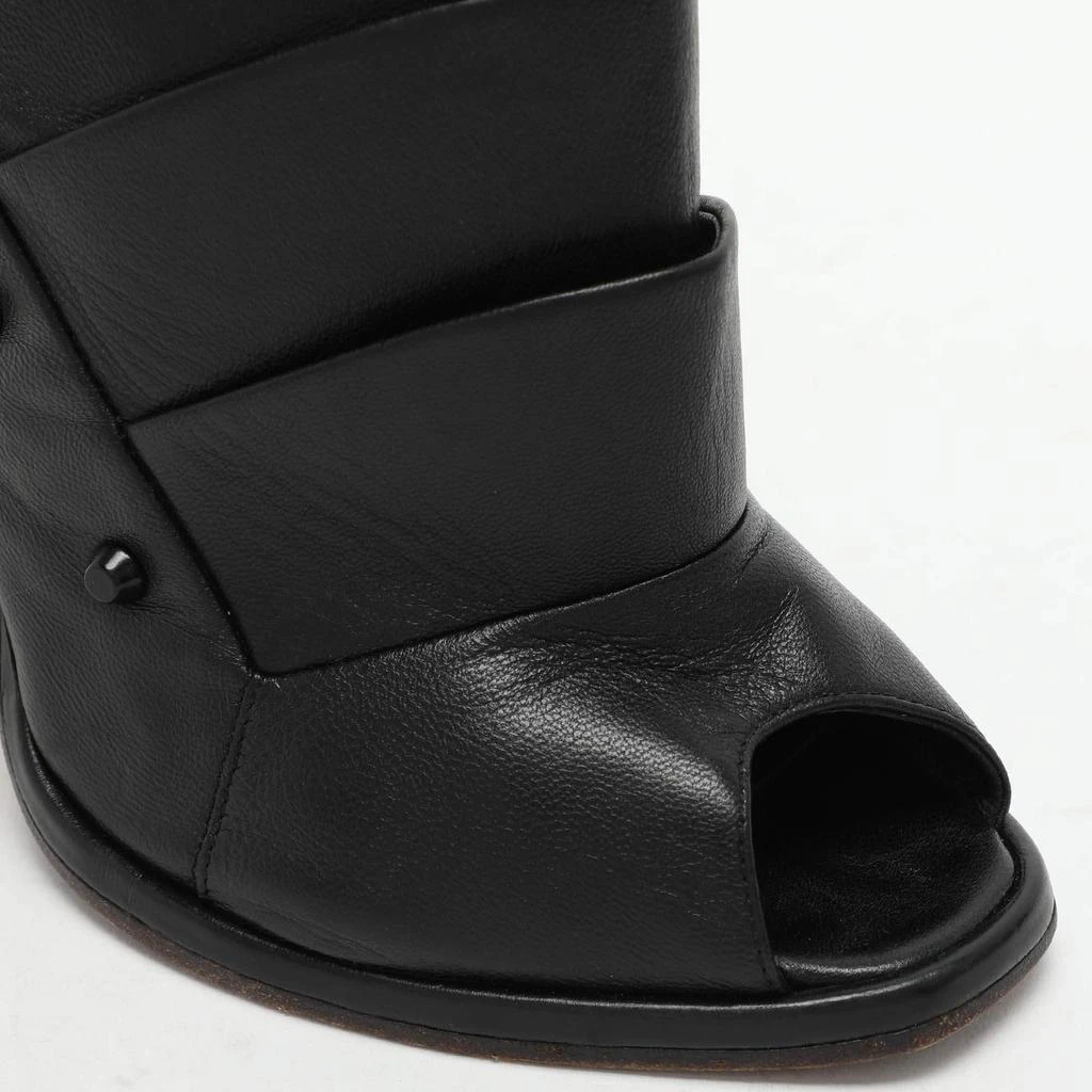 Fendi Fendi Black Leather Polifonia Booties Size 36.5 8