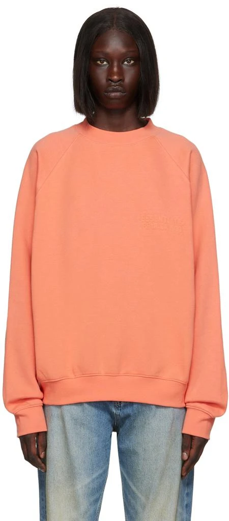 Essentials Pink Crewneck Sweatshirt 1