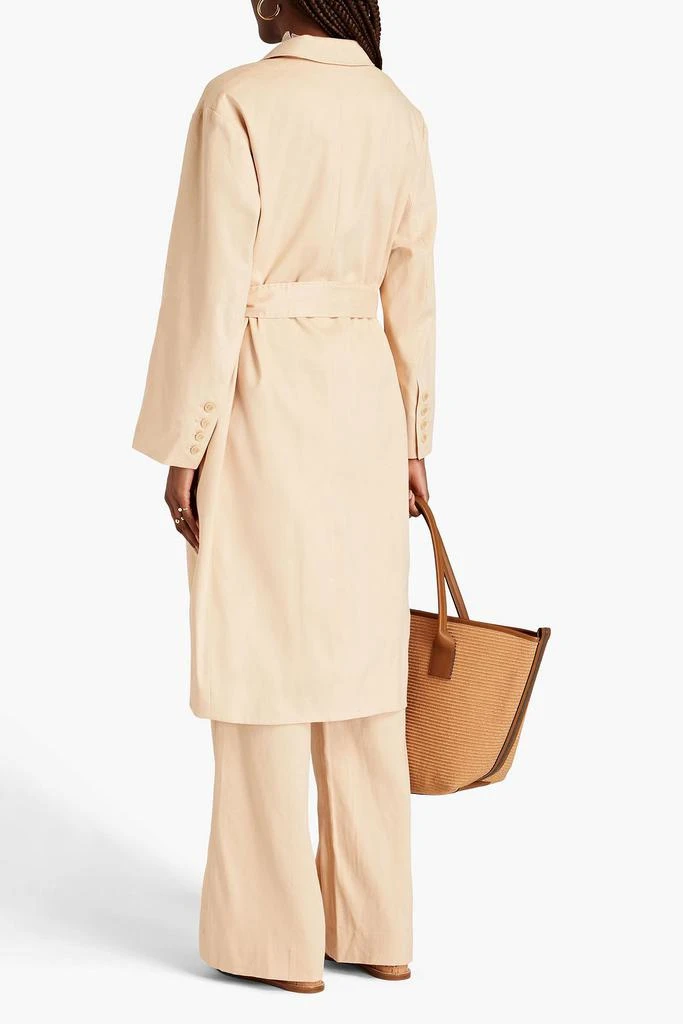 Zimmermann Belted linen-blend twill coat 3