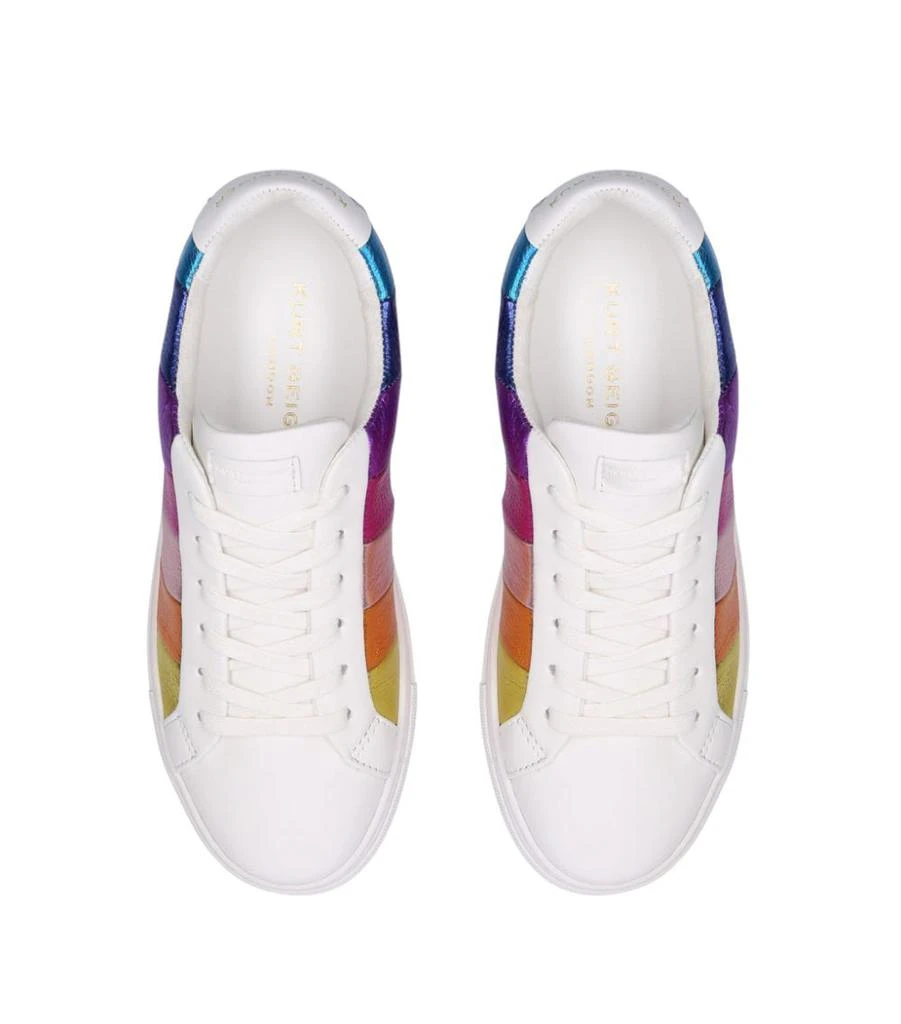 Kurt Geiger Leather Rainbow Lane Stripe Sneakers 4