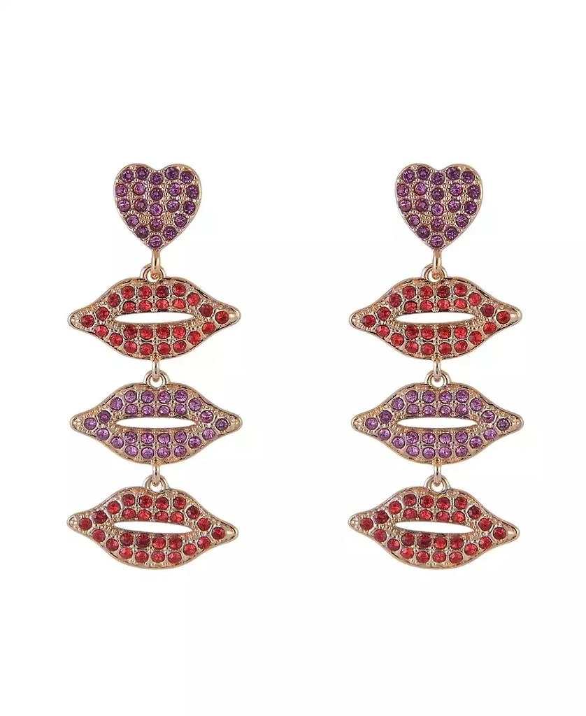 Hallmark Stone Lip Linear Earrings 2