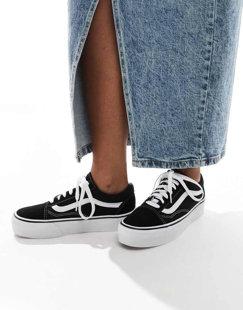Vans Vans Old Skool Platform trainers in black 1