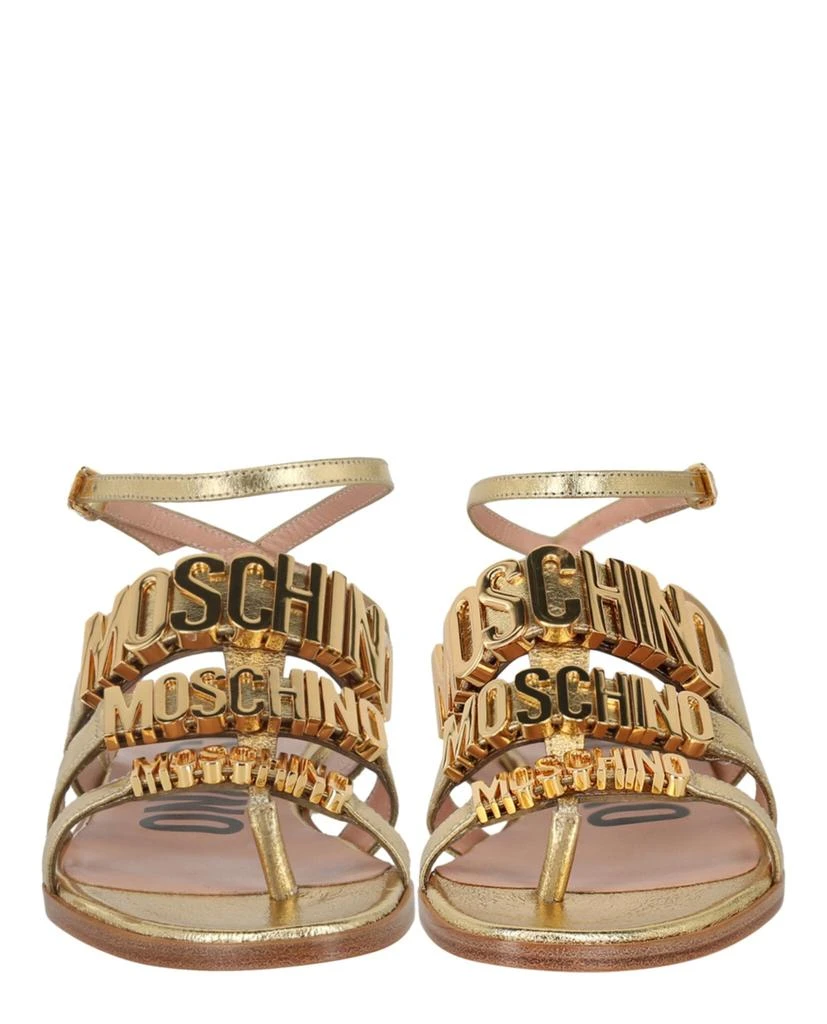 Moschino Degrade Metal Logo Sandals 5