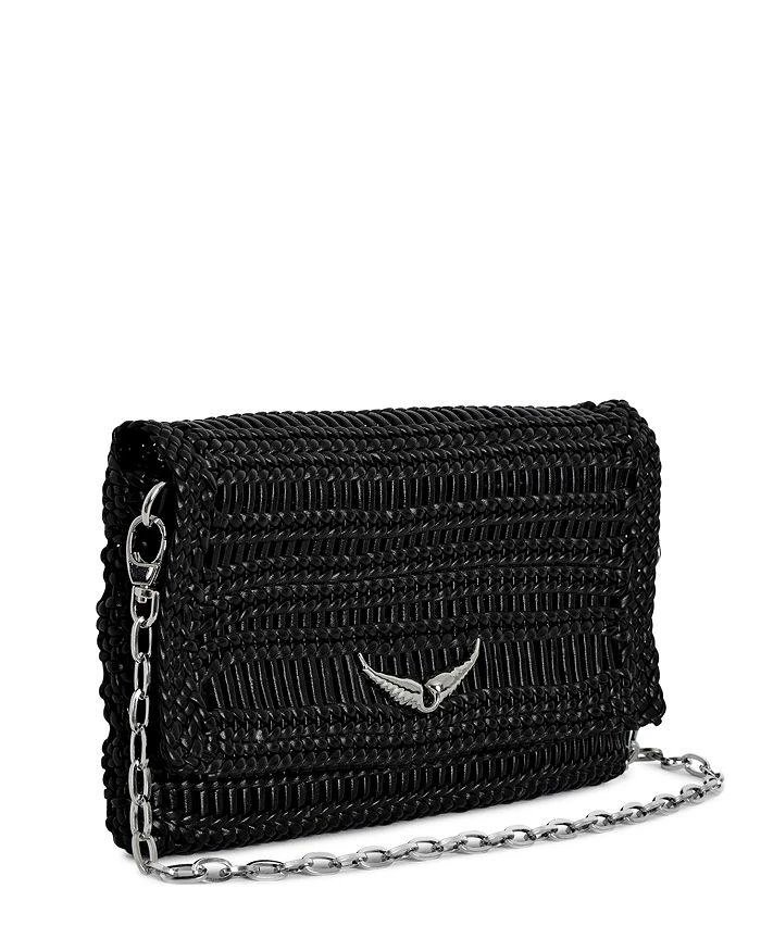 ZADIG & VOLTAIRE Rock Eternal Braided Leather Clutch 3