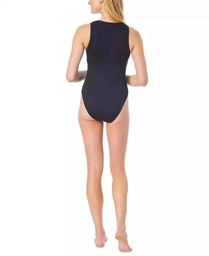 CeCe Women's La Vie A La Mer Button-Front One Piece Swimsuit 2