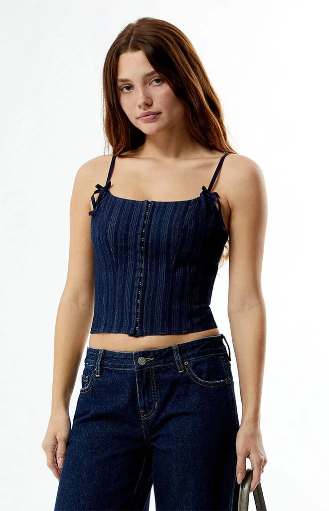 Your Favorite Bow Denim Corset 3