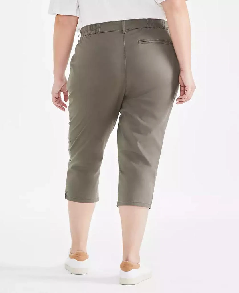 Style & Co Women's Plus Mid-Rise Comfort Waist Capri Pants, Created for Macy's 4