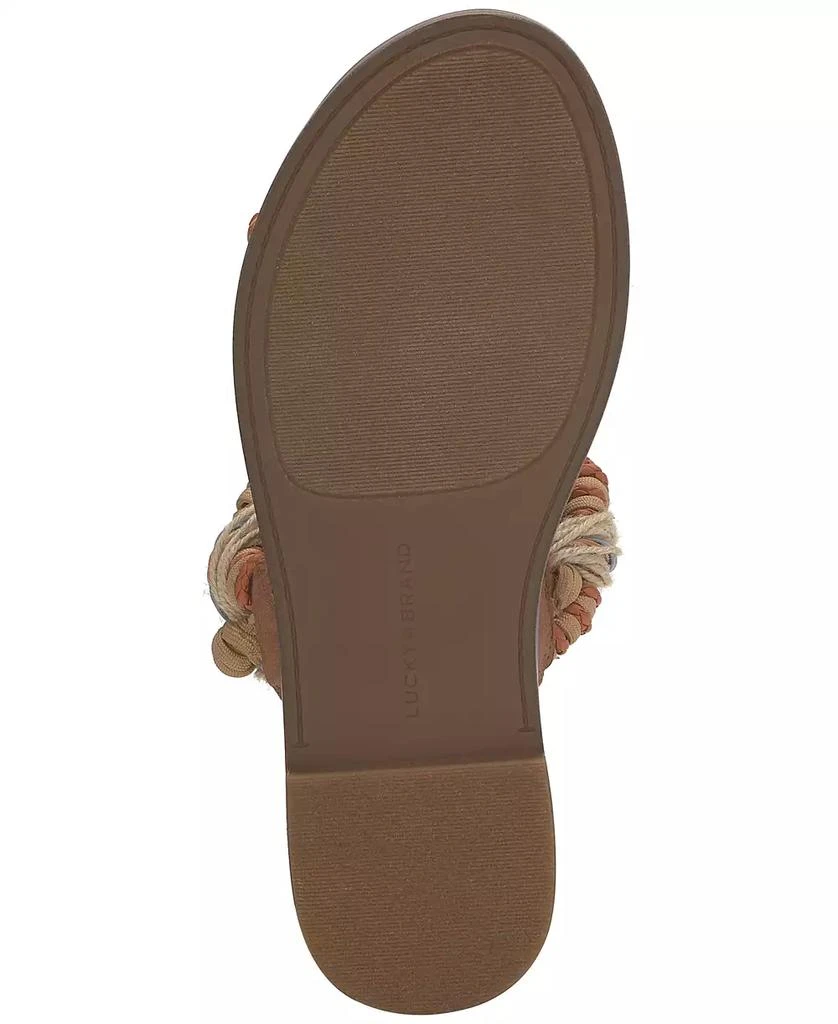 Lucky Brand Women's Kabrina Braided Flat Slide Sandals 5
