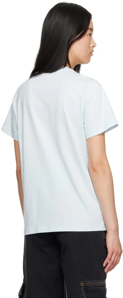 Ganni Blue Relaxed T-Shirt 3