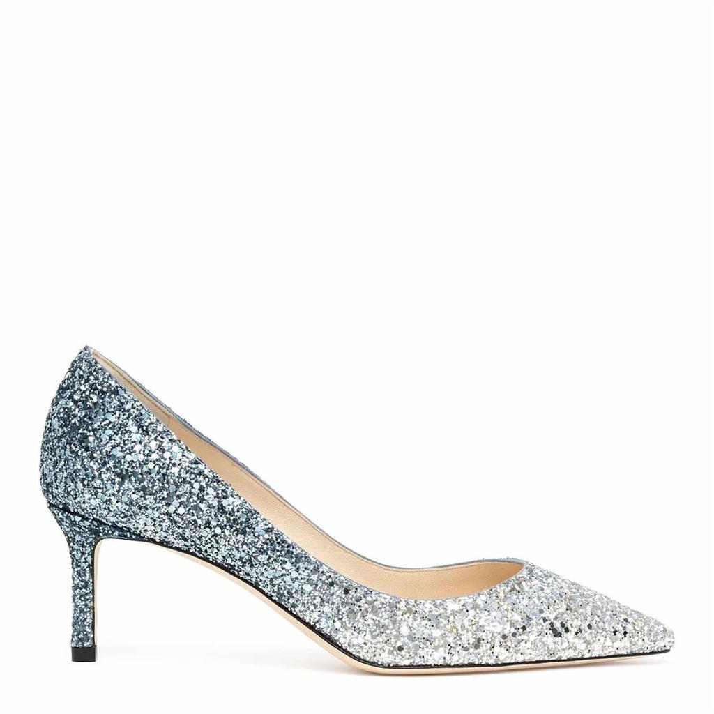Jimmy Choo Elisa 45 带缀饰金属感皮革玛丽珍中跟鞋 - IT36.5
