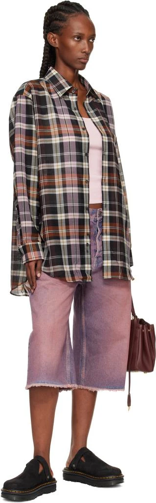 Dr. Martens Black Zebzag Suede Slingback Platform Mules 5